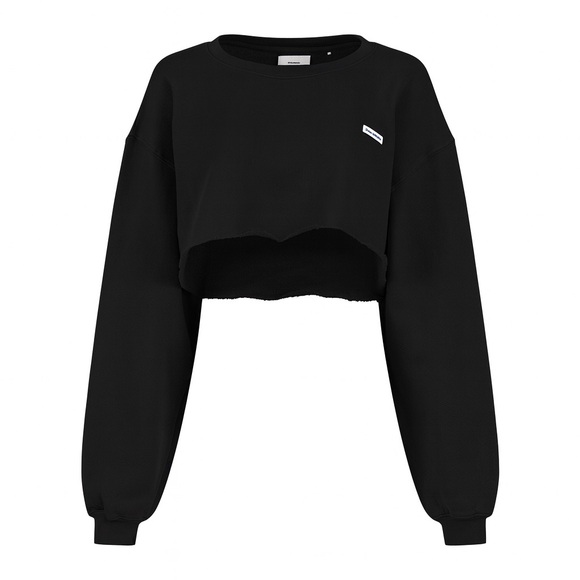 Joah Brown Cropped Sweatshirt - Picture 1 of 6